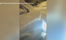 Bufera di neve a Prato Nevoso, superato il metro