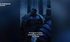 Trump gladiatore, la scena cult del film sul social della Casa bianca