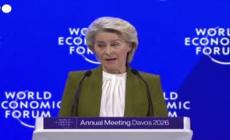 Von&nbsp;der&nbsp;Leyen a Davos: "I&nbsp;dazi&nbsp;Usa contro gli alleati sono un errore, la nostra risposta sara' ferma"