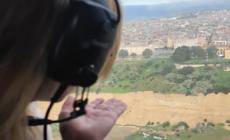 Maltempo in Sicilia, Meloni sorvola Niscemi in elicottero