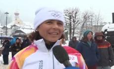 Milano Cortina, la fiaccola olimpica saluta la Val Gardena