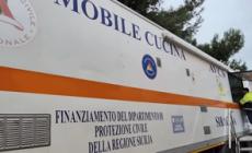 Niscemi, operativa la cucina da campo della Protezione civile