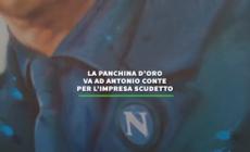La "Panchina d'oro" va ad Antonio Conte per l'impresa scudetto