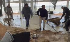 Maltempo nelle Marche, allagamenti e danni a Porto Recanati