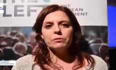 Ilaria Salis all'evento "Insieme per il diritto all'abitare" a Genova