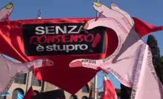 Corteo a Roma contro il Ddl Bongiorno: "Senza consenso e' sempre stupro"