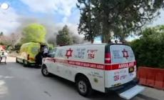 Israele, soccorritori in azione dopo il nuovo bombardamento iraniano