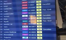 A Fiumicino cancellati 45 voli da e per il Medio Oriente, rafforzata la sicurezza