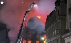 Enorme incendio alla stazione di Glasgow