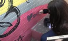 A Napoli un murale per Noemi, la bimba ferita dalla camorra