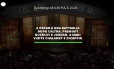 6 oscar a "Una battaglia  dopo l'altra", premiati Buckley e Jordan: a mani vuote Chalamet e Dicaprio