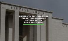 Universita', Sapienza prima per lettere classiche e storia antica per il sesto anno