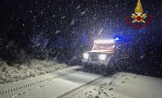 Neve nell'Aretino, doppio intervento di soccorso dei vigili del fuoco