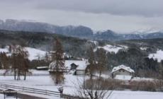 La neve e' tornata in Alto Adige, chiudi passi Gardena e Sella