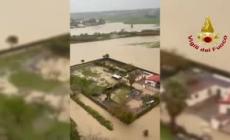 Maltempo in Molise, le aree allagate in provincia di Isernia riprese dall'alto