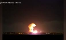 Gli Usa colpiscono un deposito di munizioni in Iran, Trump posta il video