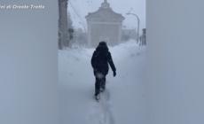 Maltempo in Molise, bufera a Capracotta con un metro e mezzo di neve