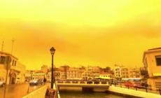 Grecia, tempesta di sabbia su Creta tinge il cielo di arancione