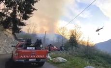 Incendi boschivi in alta Lombardia, gli interventi dei Vigili del fuoco