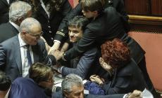 Ius soli, zuffa in Senato, la ministra Fedeli medicata. Il Pd: "E' stata spinta"