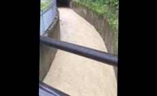 Il giorno dopo l'esondazione: ecco la forza del rio Scalia - Video