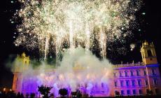 Lo spettacolare "incendio" alla reggia di Colorno