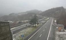 Nevischio fra Berceto e Pontremoli in A15, possibile neve anche a quote basse