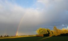 Doppio arcobaleno a Felino