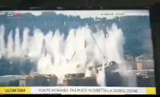 Momento storico: la demolizione di ponte Morandi - Video