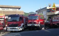 A fuoco deposito giocattoli in Lunigiana