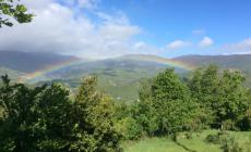 Quando il buongiorno è uno spettacolo: l'arcobaleno "in posa" Foto