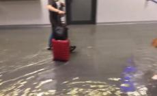 Orio al Serio, si è allagato l'aeroporto