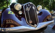 Le auto d'epoca "sfilano" al Barilla Center