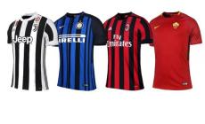 Juventus, Inter, Milan e Roma: ecco le nuove maglie 