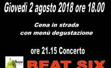 Artisti intorno al museo, cena in strada e concerto
