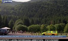 A Lagdei un escursionista cade su un sentiero, ferito a un braccio - Video