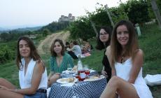 Picnic in vigna con prodotti tipici parmigiani