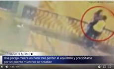 Si baciano alla ringhiera del ponte e precipitano: morti due fidanzati -  Video