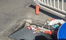 Degrado (e pericolo) nel parcheggio