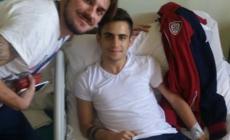 Un sorriso con Dessena dopo la grande paura