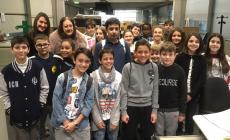La 1° C della scuola media "Montalcini" di Noceto in redazione