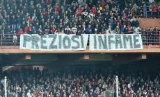 Gli ultr&agrave; contestano Preziosi (ma non Motta): curva vuota 10'