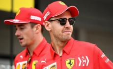 Sebastian Vettel celebra il gioco di squadra