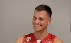 Gudaitis ringrazia i tifosi dell'Olimpia