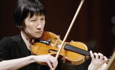 Ciro Longobardi  e la violinista Hae-Sun Kang