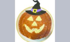 Torta smeraldina alla zucca, l'ho pensata per salutare Halloween