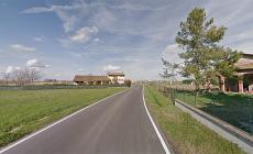 Auto in un fosso a Casale di Felino