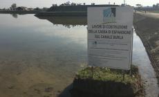 Debutta la cassa di espansione del canale Burla. Con simulazione
