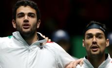 La coppia Fognini-Berrettini tiene viva l'Italia