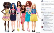 Arrivano nuove Barbie con taglie più reali